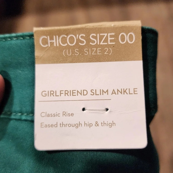 *NWT* Chico's Girlfriend Slim Leg Ankle Pant - Picture 6 of 6
